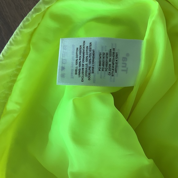 Aritzia Tna Neon yellow overload cargo jacket size small - Picture 13 of 15